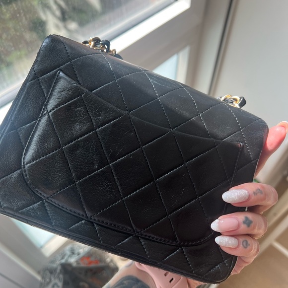 Vintage Classic Chanel Mini Square Flap Black with Gold Hardware - Picture 16 of 17
